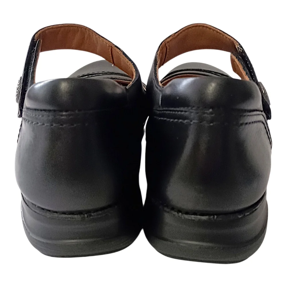 Clarks Appley Walk Mary Jane Shoes Sz‎ 9M Womens Black Leather Comfort Modest - Picture 5 of 16